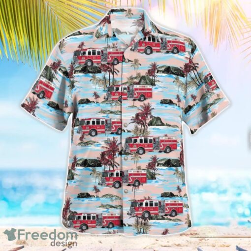 New York, Ossining Fire Department Beach Hawaiian Shirt Product Photo 3