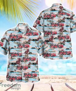 New York, Ossining Fire Department Beach Hawaiian Shirt Product Photo 1