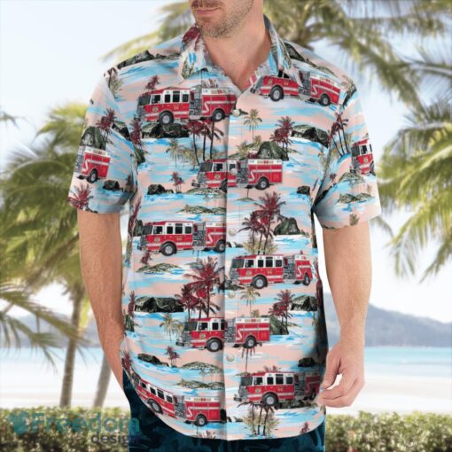 New York, Ossining Fire Department Beach Hawaiian Shirt Product Photo 4