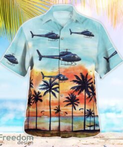 New Zealand Police Eurocopter AS355 3D Summer Aloha Hawaiian Shirt Product Photo 2