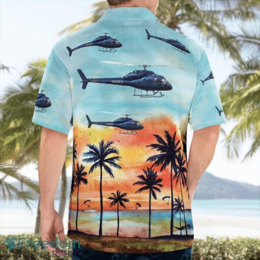 New Zealand Police Eurocopter AS355 3D Summer Aloha Hawaiian Shirt Product Photo 4