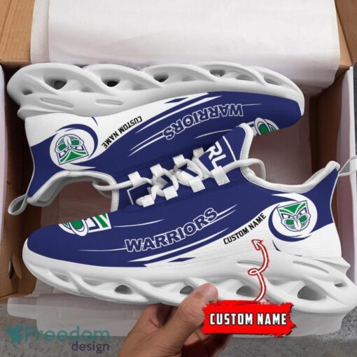 New Zealand Warriors NRL Max Soul Shoes Sneakers Sport Gift For Fans Running Shoes Custom Name Product Photo 3