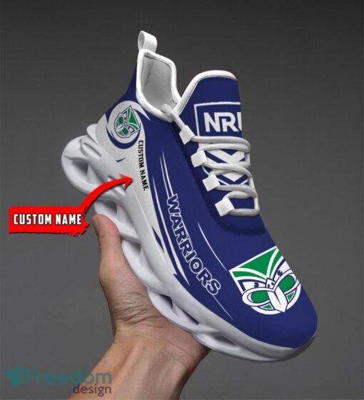 New Zealand Warriors NRL Max Soul Shoes Sneakers Sport Gift For Fans Running Shoes Custom Name Product Photo 1