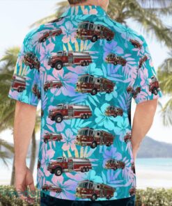 Newark Volunteer Fire Department Hawaiian Shirt Beach Summer Shirt Product Photo 2