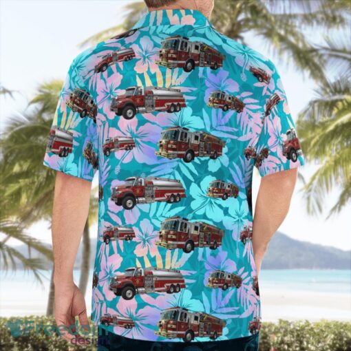 Newark Volunteer Fire Department Hawaiian Shirt Beach Summer Shirt Product Photo 2