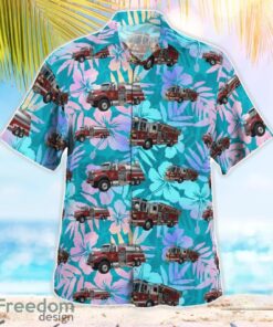 Newark Volunteer Fire Department Hawaiian Shirt Beach Summer Shirt Product Photo 3