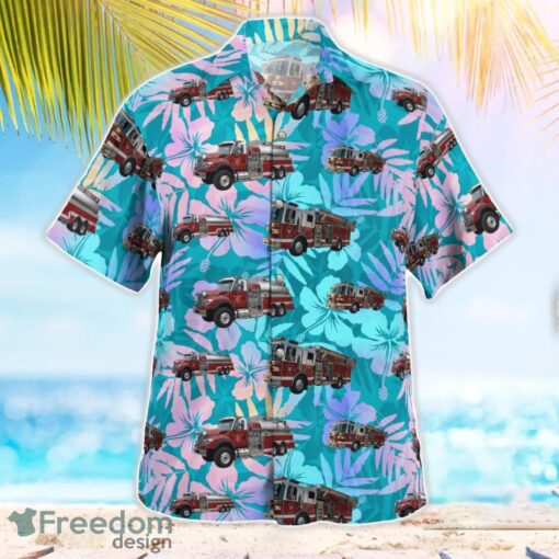 Newark Volunteer Fire Department Hawaiian Shirt Beach Summer Shirt Product Photo 3