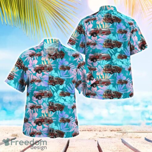 Newark Volunteer Fire Department Hawaiian Shirt Beach Summer Shirt Product Photo 1