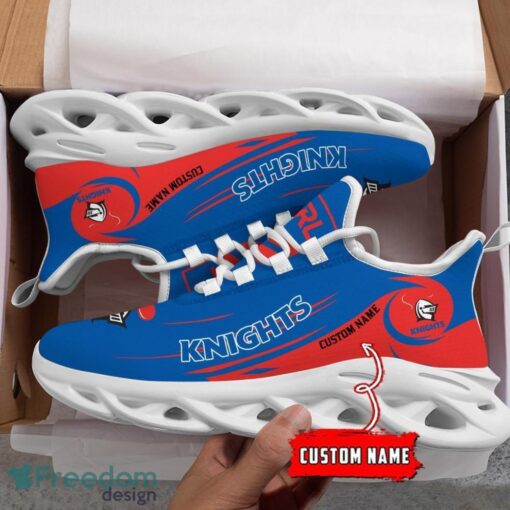 Newcastle Knights NRL Max Soul Shoes Sneakers Sport Gift For Fans Running Shoes Custom Name Product Photo 3