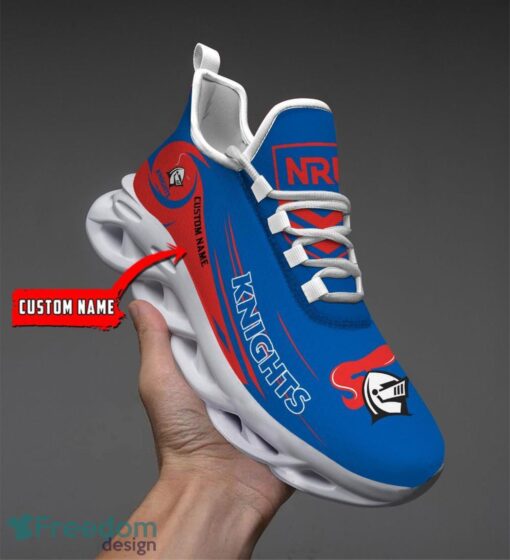 Newcastle Knights NRL Max Soul Shoes Sneakers Sport Gift For Fans Running Shoes Custom Name Product Photo 1