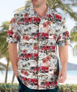 Newport, Delaware, Minquas Fire Company Beach Hawaiian Shirt Product Photo 4