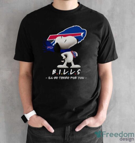 NFL Buffalo Bills Snoopy I’ll Be There For You T Shirt - Black Unisex T-Shirt