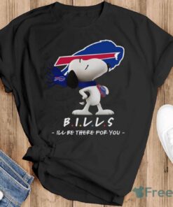 NFL Buffalo Bills Snoopy I’ll Be There For You T Shirt - Black T-Shirt