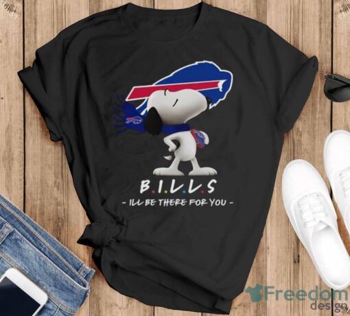 NFL Buffalo Bills Snoopy I’ll Be There For You T Shirt - Black T-Shirt