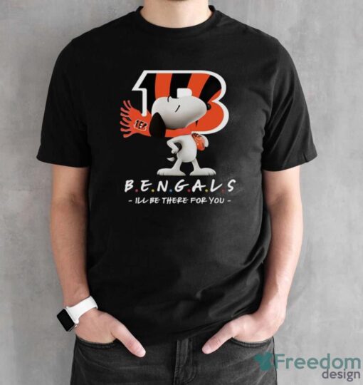 NFL Cincinnati Bengals Snoopy I’ll Be There For You T Shirt - Black Unisex T-Shirt