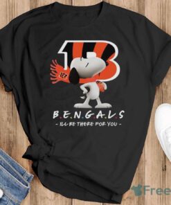 NFL Cincinnati Bengals Snoopy I’ll Be There For You T Shirt - Black T-Shirt