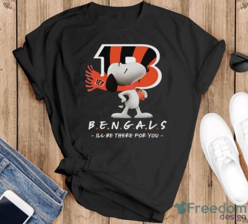 NFL Cincinnati Bengals Snoopy I’ll Be There For You T Shirt - Black T-Shirt