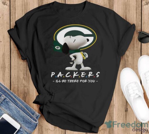 NFL Green Bay Packers Snoopy I’ll Be There For You T Shirt - Black T-Shirt