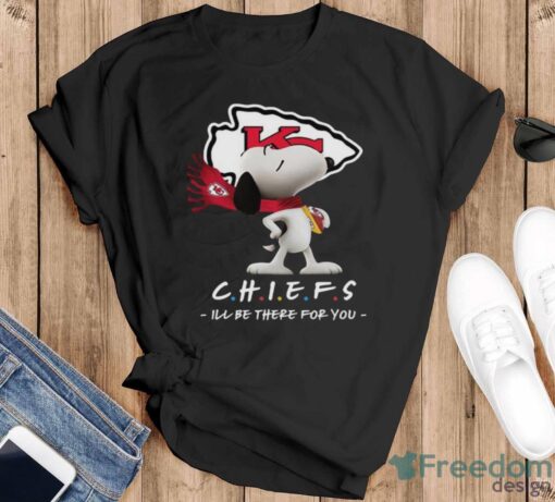 NFL Kansas City Chiefs Snoopy I’ll Be There For You T Shirt - Black T-Shirt