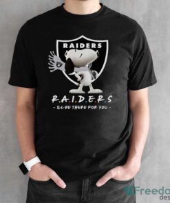 NFL Las Vegas Raiders Snoopy I’ll Be There For You T Shirt - Black Unisex T-Shirt