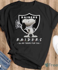 NFL Las Vegas Raiders Snoopy I’ll Be There For You T Shirt - Black T-Shirt