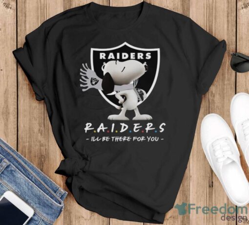 NFL Las Vegas Raiders Snoopy I’ll Be There For You T Shirt - Black T-Shirt