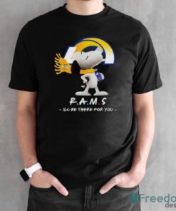 NFL Los Angeles Rams Snoopy I’ll Be There For You T Shirt - Black Unisex T-Shirt