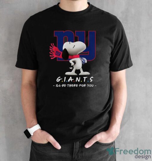 NFL New York Giants Snoopy I’ll Be There For You T Shirt - Black Unisex T-Shirt