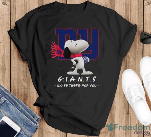 NFL New York Giants Snoopy I’ll Be There For You T Shirt - Black T-Shirt