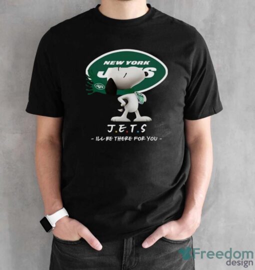 NFL New York Jets Snoopy I’ll Be There For You T Shirt - Black Unisex T-Shirt