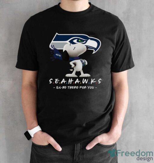 NFL Seattle Seahawks Snoopy I’ll Be There For You T Shirt - Black Unisex T-Shirt