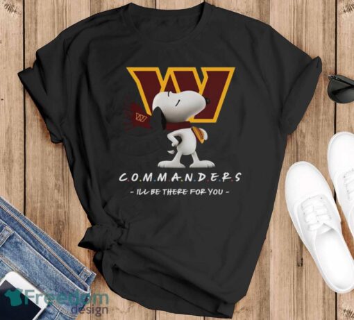 NFL Washington Commanders Snoopy I’ll Be There For You T Shirt - Black T-Shirt