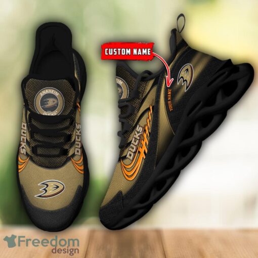 NHL Team Logo Anaheim Ducks Running Shoes Max Soul Shoes For Men Women Custom Name Product Photo 2