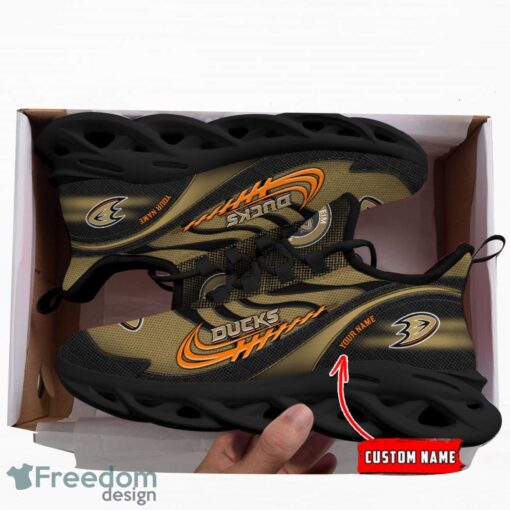 NHL Team Logo Anaheim Ducks Running Shoes Max Soul Shoes For Men Women Custom Name Product Photo 3