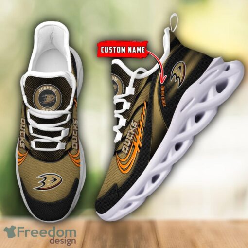 NHL Team Logo Anaheim Ducks Running Shoes Max Soul Shoes For Men Women Custom Name Product Photo 5