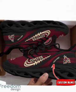 NHL Team Logo Arizona Coyotes Running Shoes Max Soul Shoes For Men Women Custom Name Product Photo 3