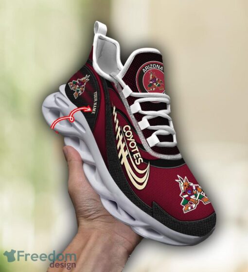 NHL Team Logo Arizona Coyotes Running Shoes Max Soul Shoes For Men Women Custom Name Product Photo 4