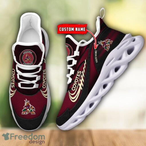 NHL Team Logo Arizona Coyotes Running Shoes Max Soul Shoes For Men Women Custom Name Product Photo 5