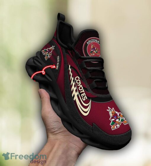 NHL Team Logo Arizona Coyotes Running Shoes Max Soul Shoes For Men Women Custom Name Product Photo 1