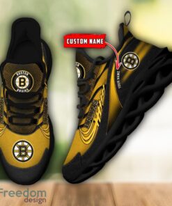 NHL Team Logo Boston Bruins Running Shoes Max Soul Shoes For Men Women Custom Name Product Photo 2