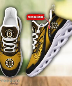 NHL Team Logo Boston Bruins Running Shoes Max Soul Shoes For Men Women Custom Name Product Photo 5