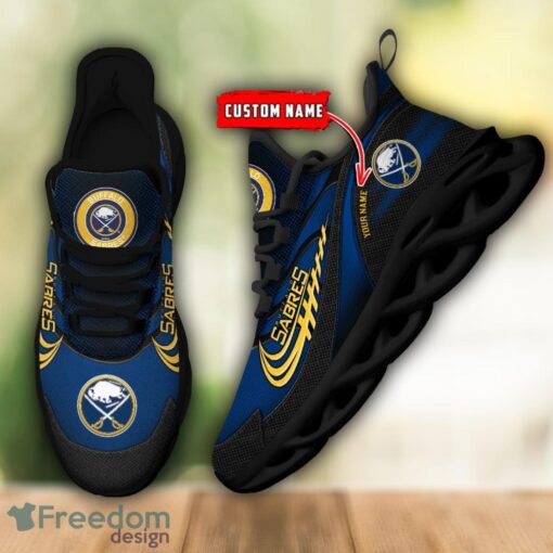 NHL Team Logo Buffalo Sabres Running Shoes Max Soul Shoes For Men Women Custom Name Product Photo 2