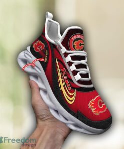 NHL Team Logo Calgary Flames Running Shoes Max Soul Shoes For Men Women Custom Name Product Photo 4