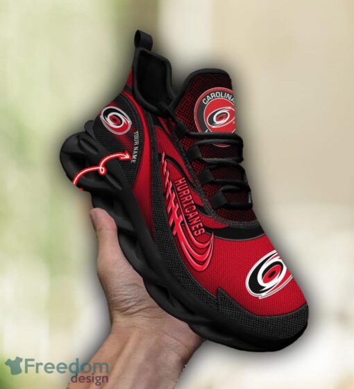 NHL Team Logo Carolina Hurricanes Running Shoes Max Soul Shoes For Men Women Custom Name Product Photo 3