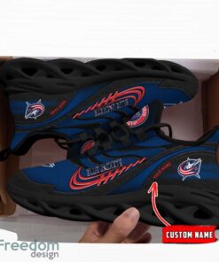 NHL Team Logo Columbus Blue Jackets Running Shoes Max Soul Shoes For Men Women Custom Name Product Photo 3