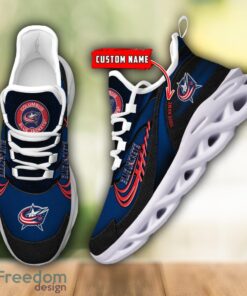 NHL Team Logo Columbus Blue Jackets Running Shoes Max Soul Shoes For Men Women Custom Name Product Photo 5