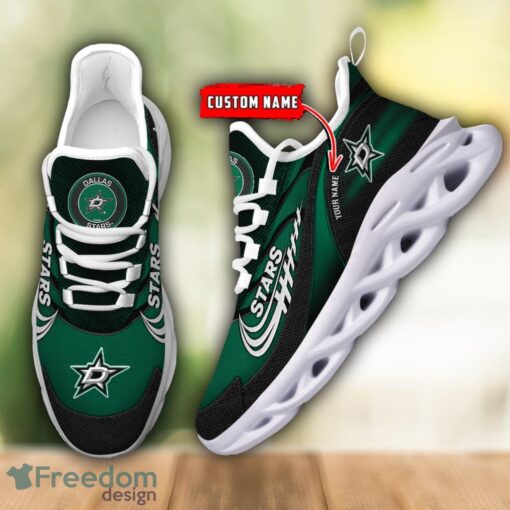 NHL Team Logo Dallas Stars Running Shoes Max Soul Shoes For Men Women Custom Name Product Photo 2