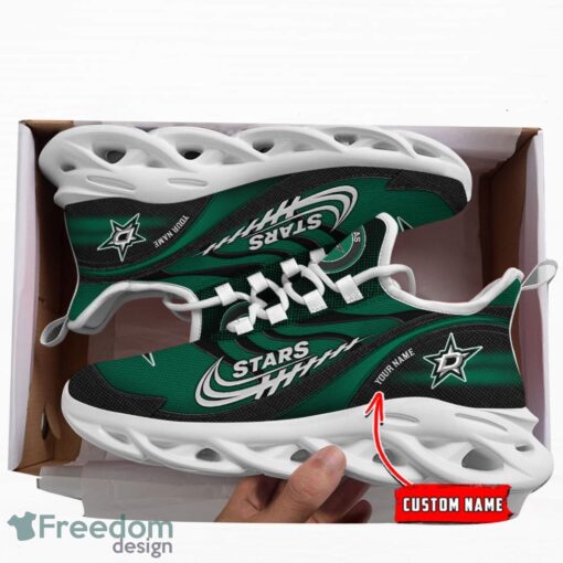 NHL Team Logo Dallas Stars Running Shoes Max Soul Shoes For Men Women Custom Name Product Photo 3