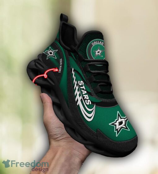 NHL Team Logo Dallas Stars Running Shoes Max Soul Shoes For Men Women Custom Name Product Photo 4