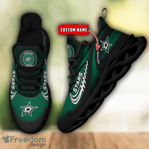 NHL Team Logo Dallas Stars Running Shoes Max Soul Shoes For Men Women Custom Name Product Photo 5